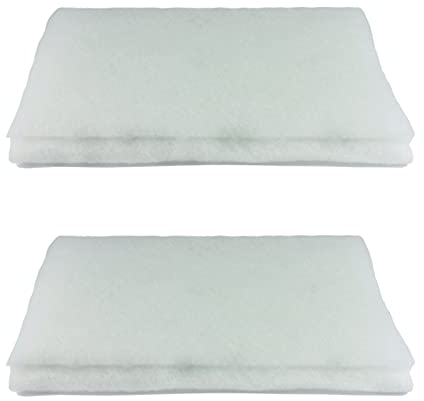 Virsus Filtri per cappa di colore bianco 2 pezzi aspiranti universale, adatti a tutte le cappe da cucina, assorbono gli odori, antigrasso e vapore, misura 40x80cm