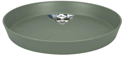 elho Loft Urban Saucer Round 14 - Saucer for Outdoor & Accessories - Ø 14.0 x H 1.9 cm - Green/Pistachio Green