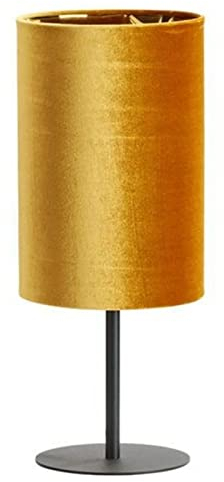 famlights | Tischleuchte Noemi in Orange und Schwarz E27