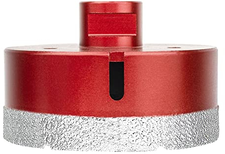 Meccion Scie Cloche Diamant Foret avec Filetage M14 pour le forage à sec ou humide de manière professionnelleà sec en Porcelaine, Carrelage, Granit, Marbre, Verre (95mm)