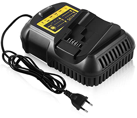 Goodexo 12V-20V 3A Schnellladegerät Ersatz für Dewalt Ladegerät DCB112 DCB107 für Dewalt Akku DCB101 DCB115 DCB120 DCB127 DCB203 DCB204 DCB206 DCB606