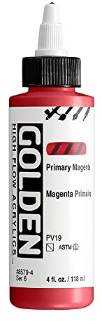 Golden : High Flow : Acrylic Paint : 118ml (4oz): Primary Magenta : S6