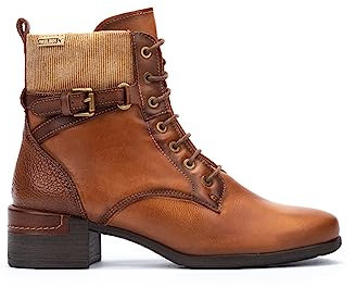 Pikolinos Stiefeletten mit Absatz in Leder Malaga für Frauen Farbe Marrón