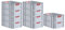 PROREGAL SuperSparSet 10x Eurobox NextGen Color | HxBxT 22x40x60cm | 44 Liter | Griffe rot offen | Verstärkter Boden | Eurobehälter, Transportbox, Transportbehälter, Stapelbehälter