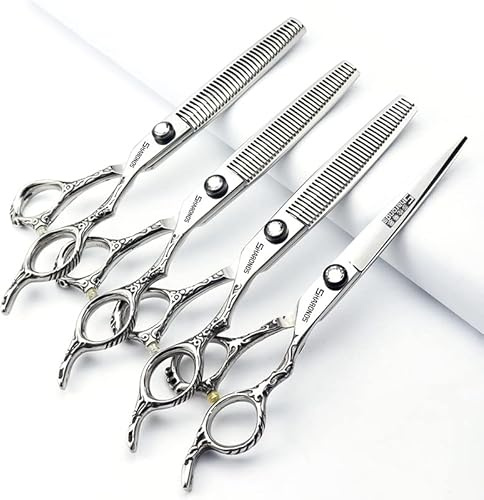 Professional Hair Dressing 6/7 inch gerade schneiden Friseurschere Schere (6-Zoll 4Stück) | gerade schneiden Friseurschere