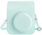 Easy Hood Étui de protection et sac portable pour appareil photo instantané Instax Mini 12, en cuir synthétique, housse de protection portable avec sangle réglable et sac de rangement, vert, Mini 12
