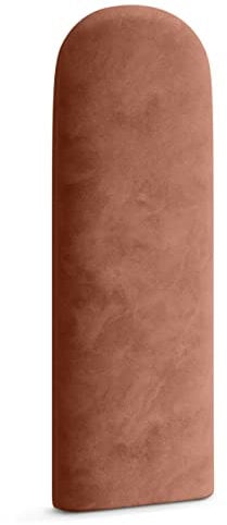 Muralo - Pannello imbottito da parete, per la testata del letto, per camera da letto, soggiorno, cuscino lombare, moderno, lussuoso, forma ovale, rosa antico, 30 x 100 cm