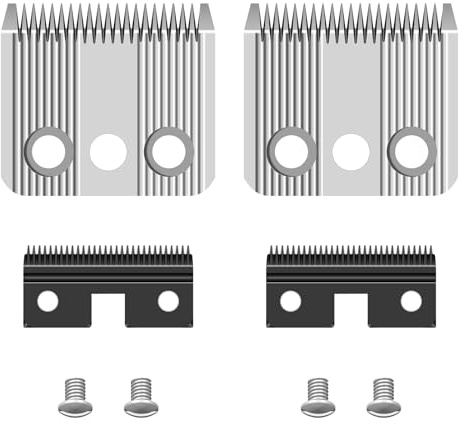 BESTBOMG Set mit 2 Star Blade, Ersatzmesser für Hundeschneider, kompatibel mit Moser Rex 1230, Edelstahl, 3 mm