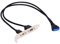 ChenYang Cavo di prolunga USB 3.0 da 19/20 pin a USB C e USB 3.0 femmina per chassis con staffa slot PCI-E da 12 cm