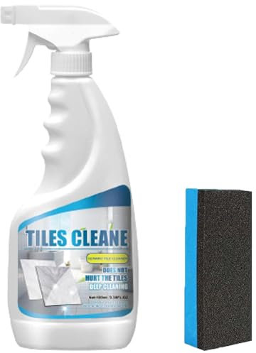 Csvnewsites Tile Grout Cleaner Sprayer,Csvnewsites Descaling Cleaning Agent,Multifunction Bathroom Descaler Cleaner,Ultimate Grout Cleaner For Tile Floors (1 pcs)