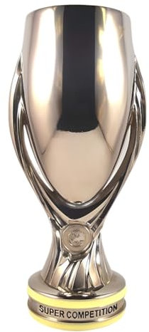 MCBEAN Trophée des Super Coupes d'europe Trophées du Championnat Speedmaster Résine Coupe des Fans de Football Cadeau Souvenir Objets de Collection Vitrine Ornements,32cm