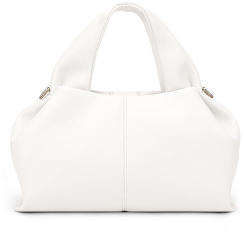 Juoxeepy Crossbody-Tasche Geldbörse Satchel Handtasche für Frauen Schultertasche Chic Dumpling Cloud Bag Clutch Geldbörse, Weiss/opulenter Garten