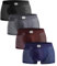 BOXR Underwear - Boxer da Uomo in bambù - Confezione da 4 Pezzi - Morbido, Traspirante, Sostenibile - S-3XL