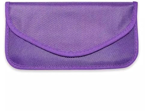 Faraday Bag Faraday-Taschen, violett, Diebstahlschutz für Autos, Handy-WiFi/GSM/LTE/NFC/RFID/Keyless-Entry-Schlüsselanhänger-Signalblockierungstasche