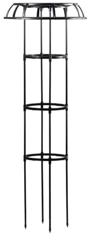 Garden Vertical Umbrella-Shaped Trellis, Umbrella-Shaped Climbing Trellis Outdoor Steel, Tall Plant Support Standing Garden Plant Cage for Climbing Vines, Flowers Cucumbers Clematis Pots