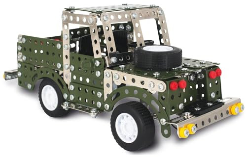 Gifts Direct 2 U Land Rover Metallbau-Set, 404-teilig, Grün