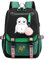 Großer Schulrucksack Frauen, Eulenschultasche, Teenager-Harry Magic -Rucksack, 7~15 Klasse Schülerpaket Grün