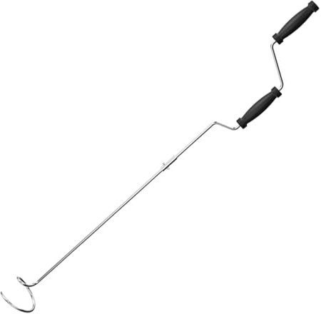 Compost Turner, Compost Aerator Tool, Manual Stainless Steel Composting Agitator Aerator - Rust Proof Sturdy Compost Crank Twist for Efficient Management of Outdoor Garden Waste