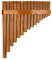 Lizien Natürliche Bambusflöte, Panflötenblasinstrument, Handgefertigte Panflöte, 15 Töne in G-Dur, Rechtshändermodell, Einfache Installation, Einfach zu Bedienen