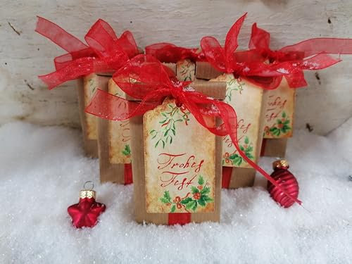 Seedball Manufakturs Weihnacht Samenbomben *MadeInGermany* unterstützt von regionalen Behindertenwerkstätten - nachhaltige Geschenke für Jung & Alt (6 x Seedbombs Frohes Fest Samen: Blumen)