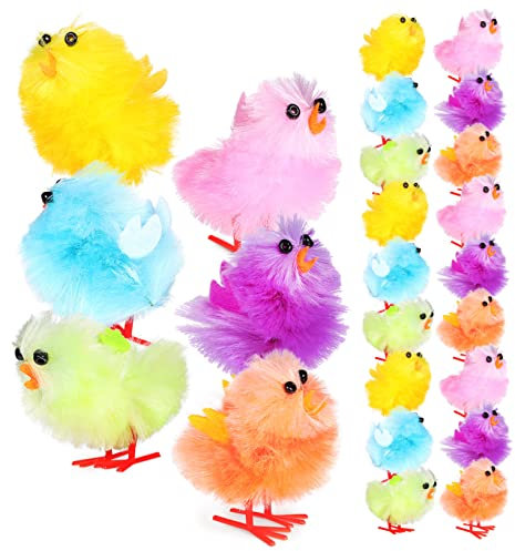 ERINGOGO Set Di Mini Polli Pasquali Da 36 Pezzi Decorazioni A Forma Di Pulcino Per Bambini Famiglia E Amici