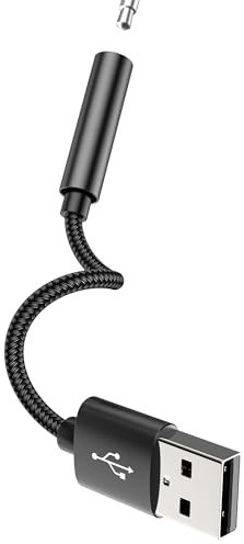 Adattatore USB da maschio a jack da 3,5 mm cuffie audio audio esterno cavo audio esterno adattatore per musica dongle connettore per microfono per computer portatile Android compatibile con cuffie