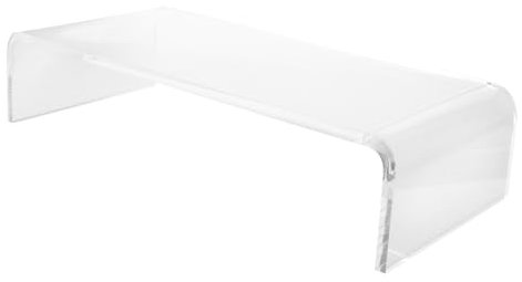 CHILDWEET Acrylic Keyboard Cover and Monitor Stand Combo for Cat Owners Protective Anti-cat Keyboard Bridge Storage Shelf 45x20x10cm Height Adjustable for Desktop Use