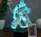 Optechvisual Personalisierte Eishockey Torwart Lampe – LED Nachtlicht mit Name – Geschenk für Hockeyspieler & Kinder – Hockey Deko – Eishockey Geschenkidee für Geburtstag