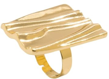 Kfwfuaee Zarter Öffnungsring, geometrischer Ring, Handschmuck, geeignet zur Verschönerung des Alltags und Party-Kostüms