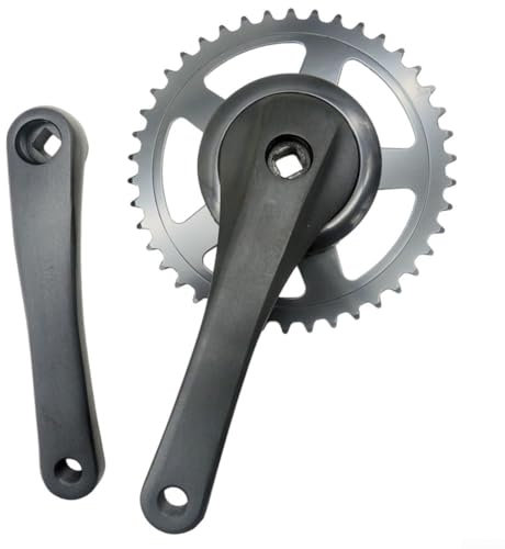 Bielas de aluminio para bicicleta con plato 42T, ideal para bicicletas Fixie, Road y MTB