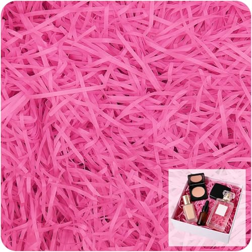 Strimlat papper för presentaskar 100 g varmrosa fyllnadsmaterial strimlat papper gåva fyllning för fest magenta