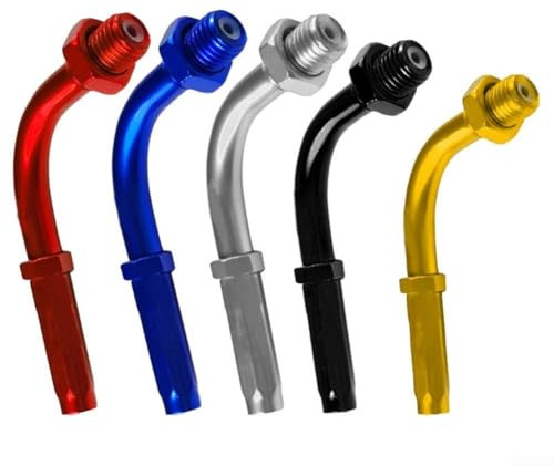 Throttle Cable Adjuster 90 Degree Adjustable Aluminum Alloy for ATV and Motorcycle Applications (black)