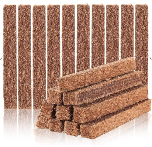 Peygre 20 Stück Dauerdocht, 9cm, für Wachsfresser | Kerzendocht 9cm, für Dicke Kerzen, Wachsfresser, Kerzenrestefresser, Betonkerze Outdoor, Tischfeuer, Schmelzlicht
