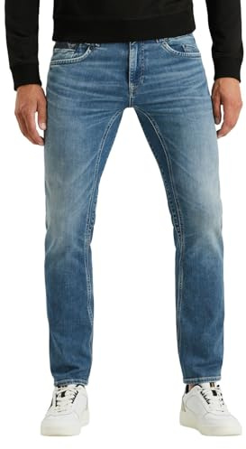 PME Legend Jeans da uomo Commander 3.0 – Vita bassa – Vestibilità rilassata – Blu W29-W40, Ufb Used Fresh Blue, 34W x 32L