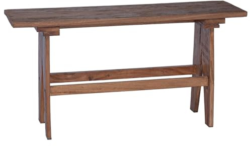 vidaXL Bank Natur 100 x 30 x 50 cm Massivholz Altholz, Wohnzimmer, rustikale Möbel, langlebige Materialien, für gemütliche Räume, Zeitlose Ästhetik und praktische Nutzung