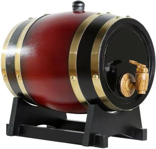 Ekfat (10 l, 15 l, 20 l, 30 l, 50 l), vinfat, vintage-träfat för whisky, med tappkran/hållare, aluminiumfoliefoder (D,20 l)