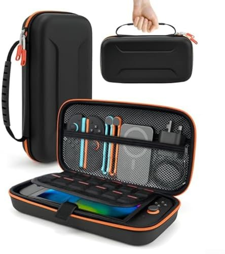 Boîtier de rangement sans fil pour Switch 2, 20 000 mAh, batterie externe intégrée, charge rapide 30 W, avec affichage numérique de la batterie, pour les joueurs en voyage