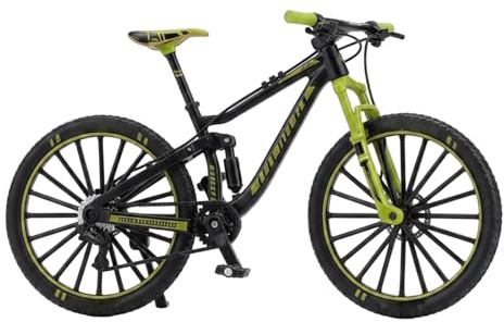 LMJOPYQ Finger Bike, Mini Fahrrad und Finger BMX, Modell Fahrrad für Freizeit und Sammeln, Miniatur Fahrrad mit Federung in Olivgrün, EIN Stück im Beutel