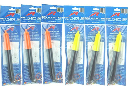 Roddarch 6 X Sea Fishing Float Set Includes Floats, Hooks, Beads, Weights, Stops & Instructions