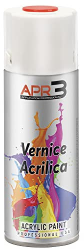 APR3 - S4002002 Vernis peinture Acrylique Multi-Usage, Couleur Orange Sanguine RAL 2002, Aérosol En Fer-Blanc Recyclable de 400 ml