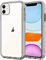 JETech Case for iPhone 11 (2019), 6.1-Inch, Shockproof Transparent Bumper Cover, Anti-Scratch Clear Back (Grey)
