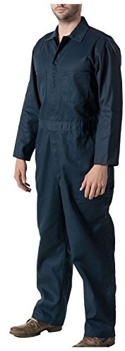 GRS Mens C2 Dark Navy Work Overall - Protective Coverall Workwear Boiler Suit for Mechanics Workshop Warehouse College Student Garages DIY (XXS - 30-32 Chest)