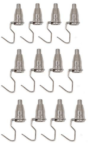 Floratek Ganchos para colgar fotos, 12 ganchos de metal ajustables para colgar en galería de arte profesional, sistema de colgar