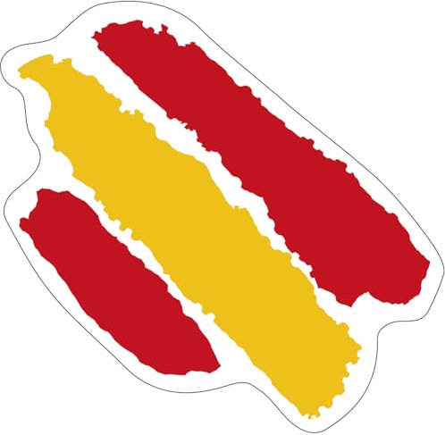 Pegatina Bandera Trazo España 65x40 mm.