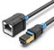 VENTION Cat6 Ethernet Extension Cable 1m Ethernet Extender 1000Mbps Male to Female Patch Cord Connector Gigabit Lan Network STP Network Cable for PC Switch Router Support Cat6 / Cat5e / Cat5