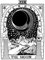 Indian Consigners Tarot-Karten Tapisserie The Sun, The Monon, The Magican, The Emperor & The Fool Kleine Tapisserie Baumwolle Poster Mittelalter Europa Tapisserie (100 cm x 75 cm) (The Moon B/W)