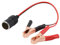 Zigarettenanzünder Adapter, 12V 24V Auto Zigarettenanzünder Buchse Verlängerungskabel Stecker Buchse Adapter an Batterieclipklemme Kabel ABS