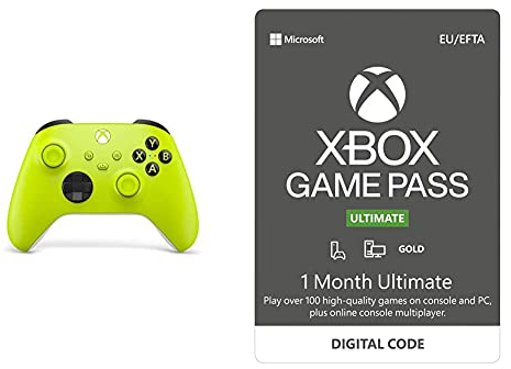 Xbox Wireless Controller Electric Volt & Xbox Game Pass Ultimate | 1 Monate Mitgliedschaft | Xbox/Win 10 PC - Download Code