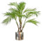Leaf Design UK Large Realistic Artificial Palm Tree, Wood, Natural Areca Silver, 90cm