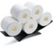ALOCEO Toilettenpapierhalter Stehend Toilettenpapier Aufbewahrung Edelstahl Toilettenpapierhalter Bewahren Sie 6 Rollen Toilettenpapier auf Matt Schwarz